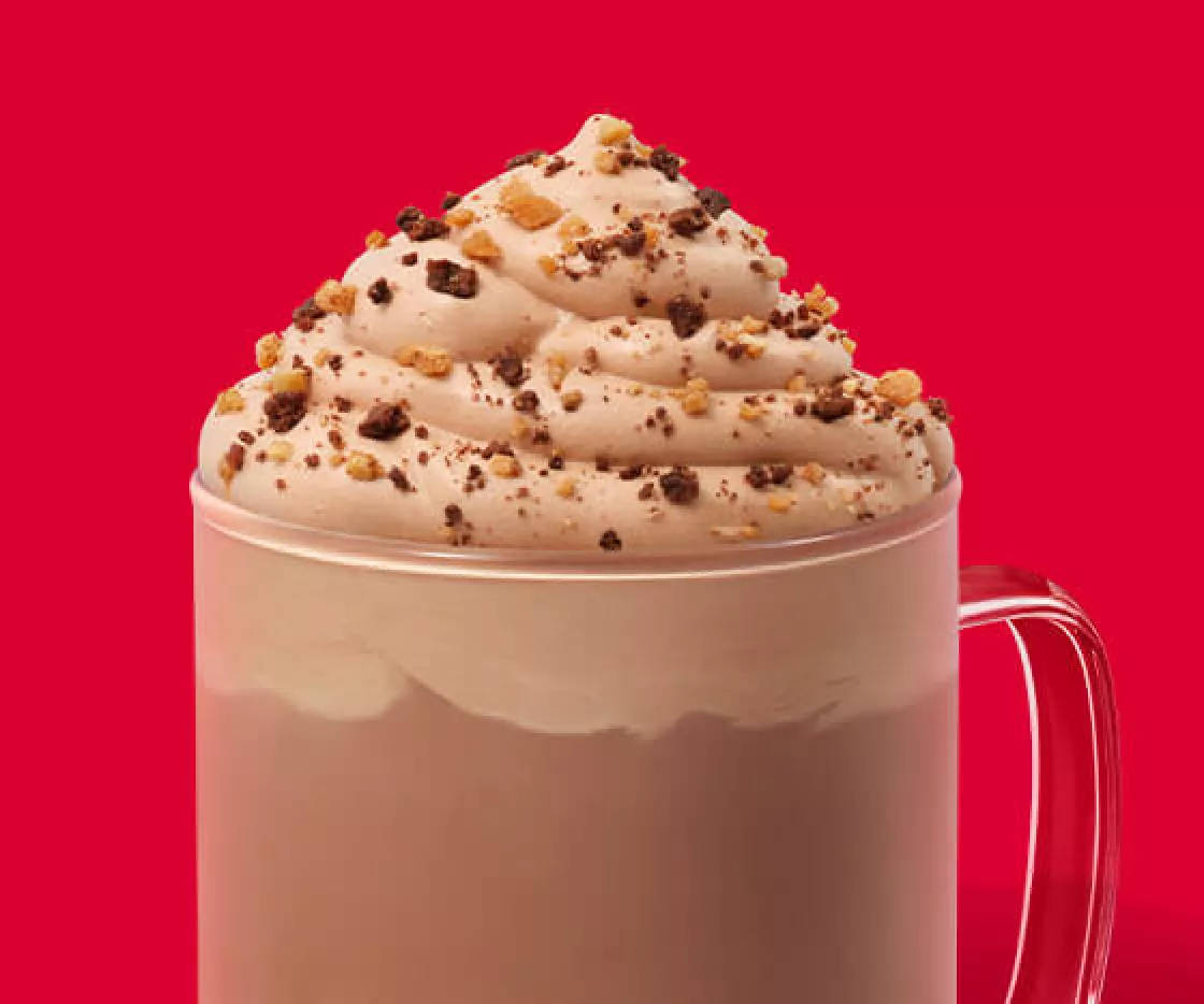 Crunch Hot Chocolate com Avelã