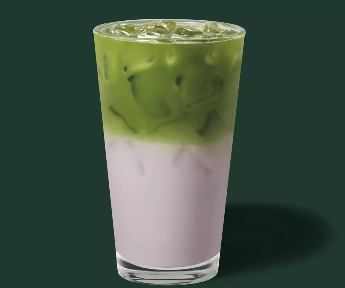 Iced Lavender Matcha Latte