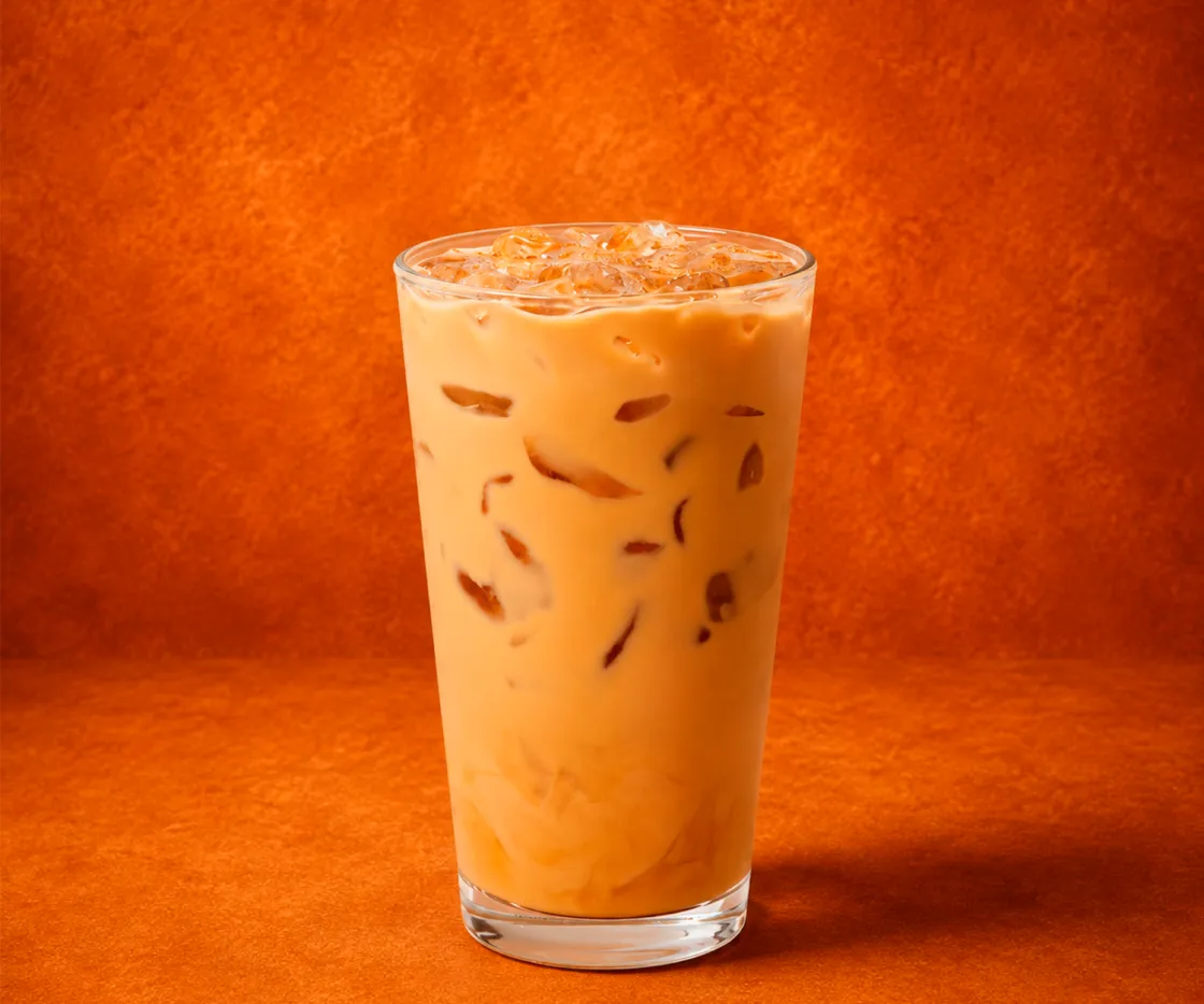 Iced pumpkin spice latte